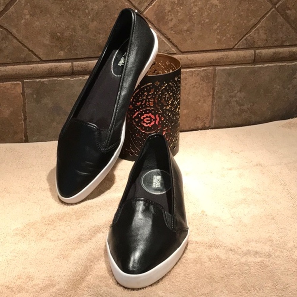 Michael Kors leather flats rubber sole